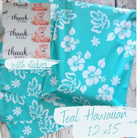 Other - Polymailers Teal Hawaiian